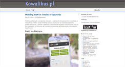 Desktop Screenshot of kowalikus.pl